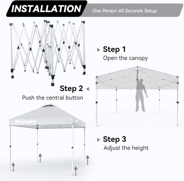 10' x 10' Pop Up Canopy Tent - Image 2