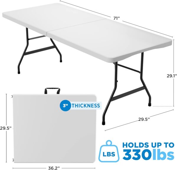 6-Foot Folding Table - Image 5