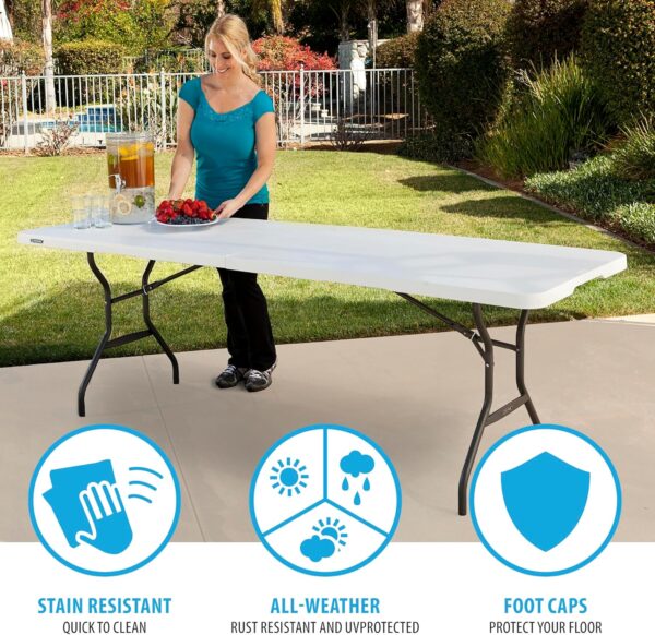 8-Foot Folding Table - Image 5