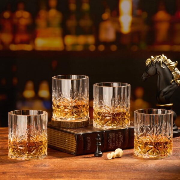 Whiskey Glasses Set of 6, 14 Oz